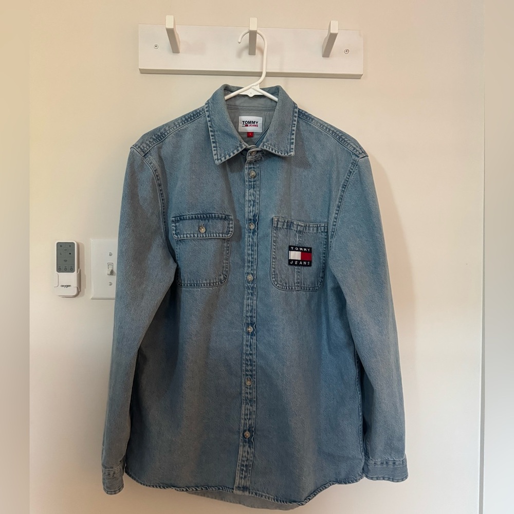 Tommy Hilfiger Light Blue Denim Shirt (L)